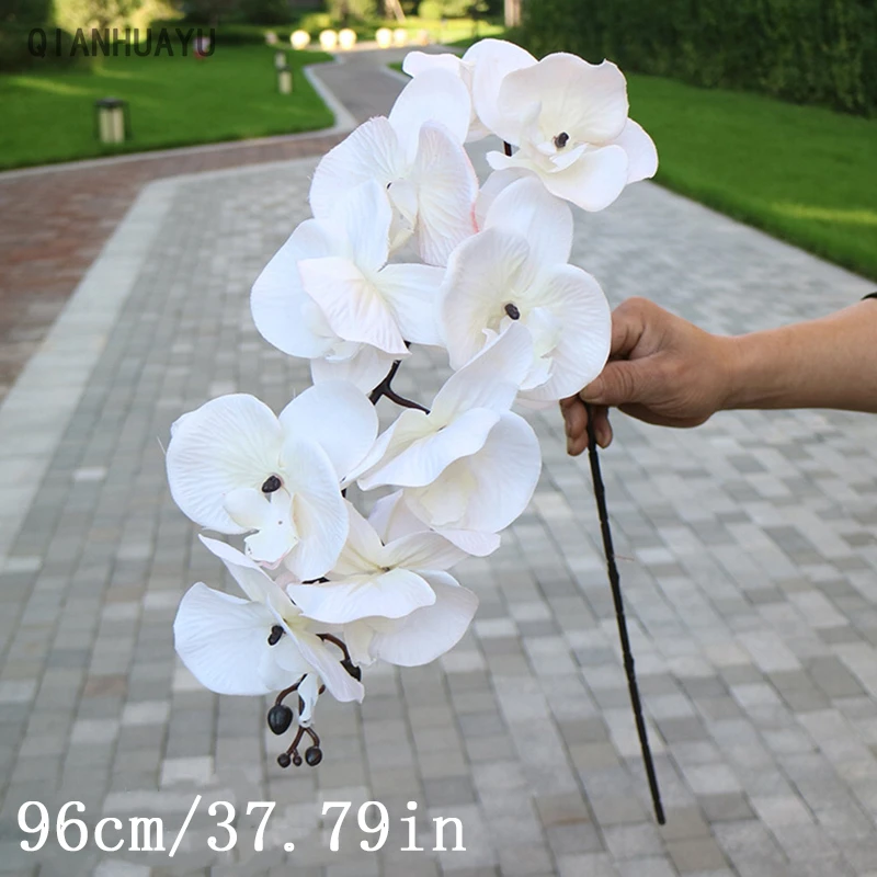 90Cm Silk Orchid Artificial Flowers Phalaenopsis Butterfly Bouquet For Home Wedding Living Room Table Arrange Decor Vase Plant
90Cm Silk Orchid Artificial Flowers Phalaenopsis Butterfly Bouquet For Home Wedding Living Room Table Arrange Decor Vase Plant