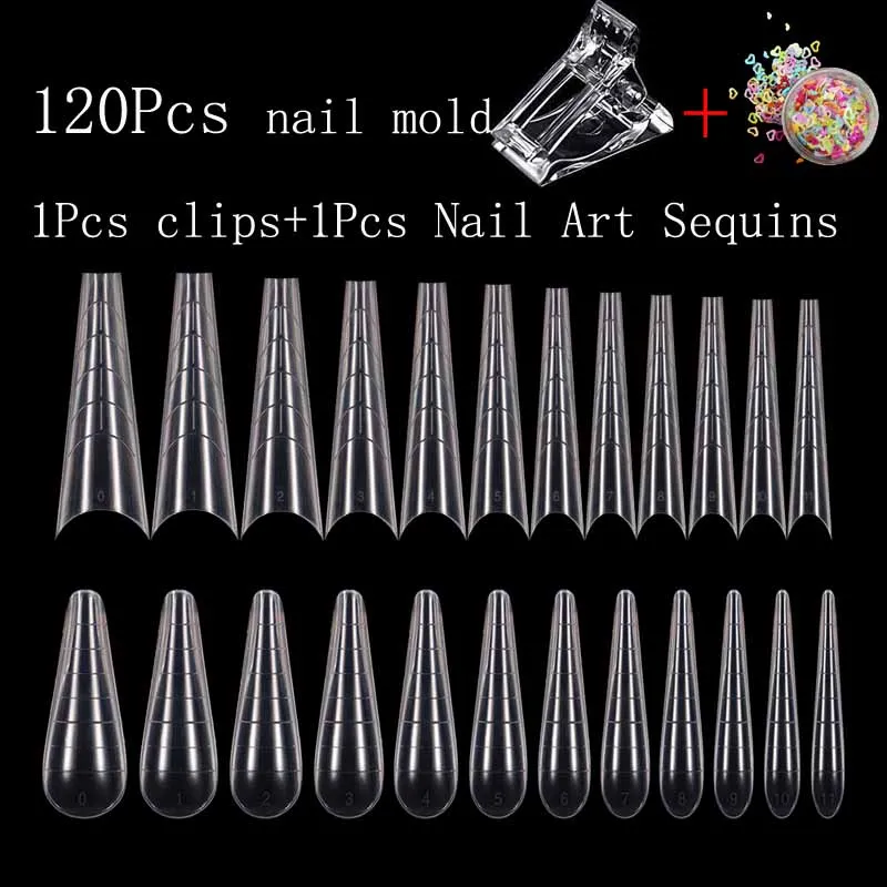 120Pcs Artificial Nails Capsule Gel x Dual Forms Finger Quick Building Extension Mold Short False Nails Art Stiletto Upper Form
120Pcs Artificial Nails Capsule Gel x Dual Forms Finger Quick Building Extension Mold Short False Nails Art Stiletto Upper Form