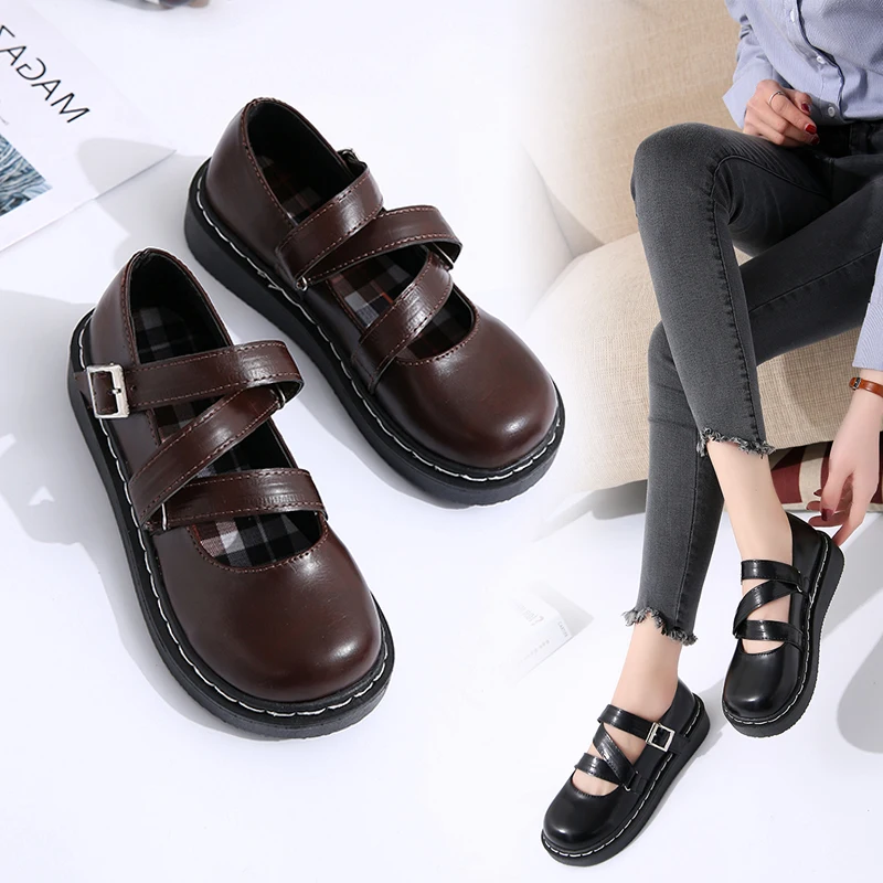 Mori girl retro Japanese women's shoes Korean version of the wild Harajuku student soft sister flat shoes
Mori girl retro Japanese women's shoes Korean version of the wild Harajuku student soft sister flat shoes