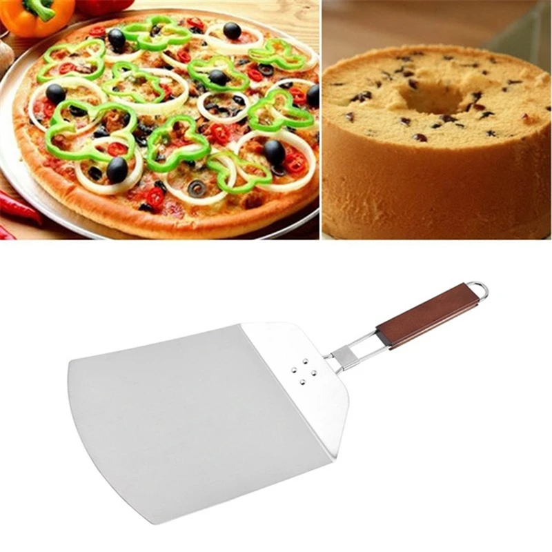 Складное весло из нержавеющей стали для пиццы, пиццы, торта, переводное весло, кондитерские инструменты с длинной съемной деревянной ручкой
Складное весло из нержавеющей стали для пиццы, пиццы, торта, переводное весло, кондитерские инструменты с длинной съемной деревянной ручкой