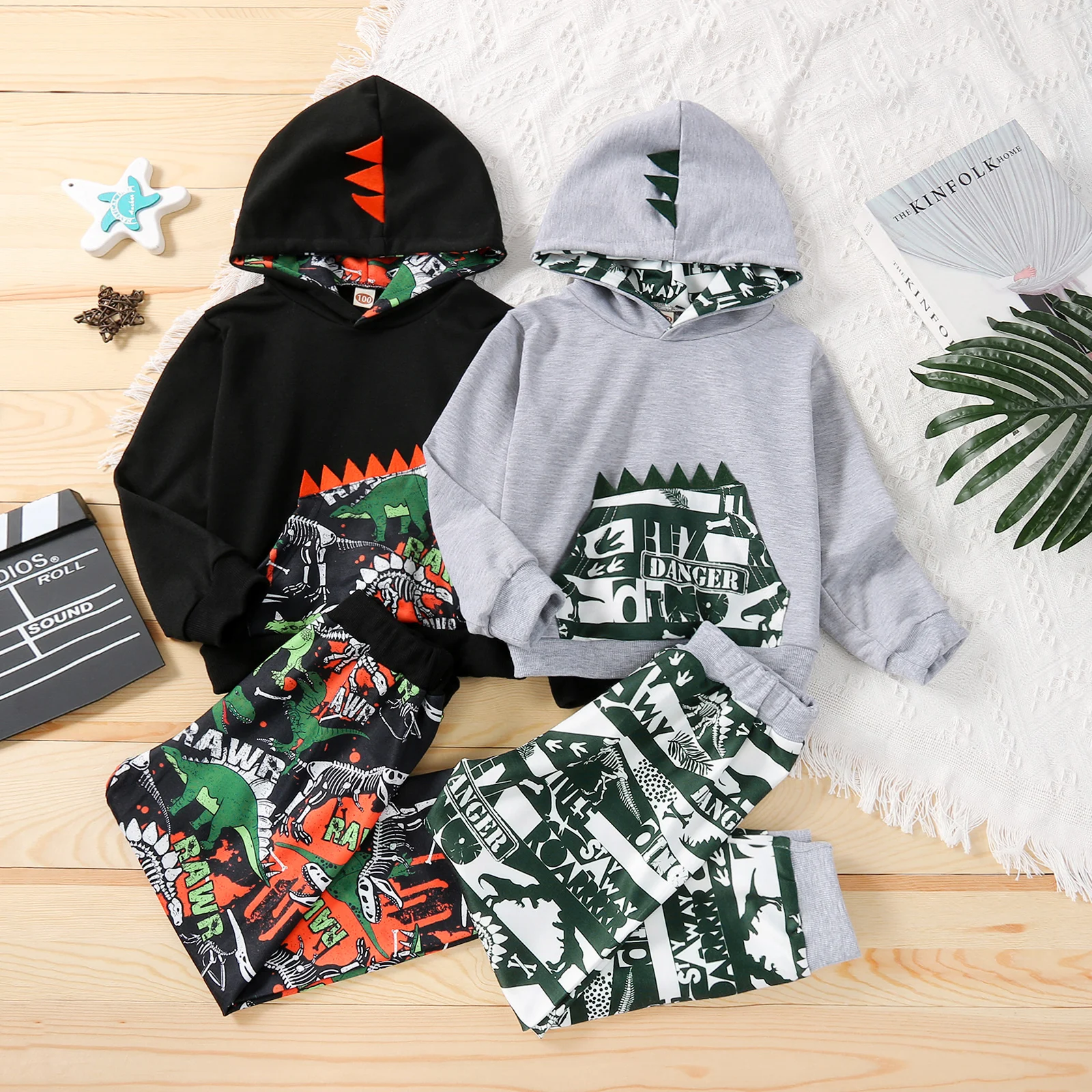 Autumn Kids Boys Dinosaur Print Casual Outfit Children Long Sleeve Front Pocket Hoodie Tops + Pants Baby Clothes Set 1-6 Years
Autumn Kids Boys Dinosaur Print Casual Outfit Children Long Sleeve Front Pocket Hoodie Tops + Pants Baby Clothes Set 1-6 Years