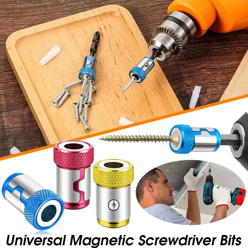 Universal Magnetic Ring 1/4” Metal Screwdriver Bit Magnetic Ring For 6.35mm Shank Anti-Corrosion Drill Bit Magnet Powerful Ring
Universal Magnetic Ring 1/4” Metal Screwdriver Bit Magnetic Ring For 6.35mm Shank Anti-Corrosion Drill Bit Magnet Powerful Ring