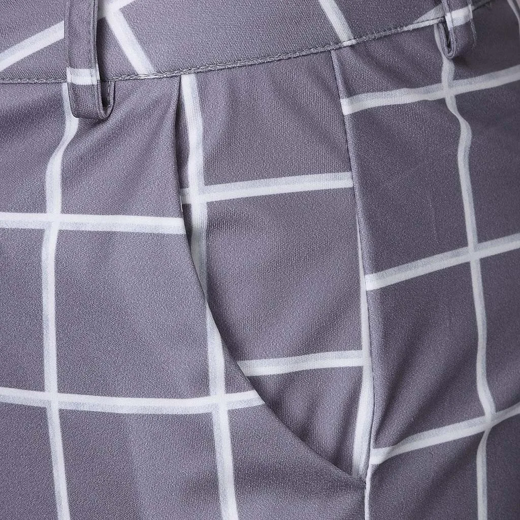 Pantalones Hombre Fashion Men Pants Casual Business Slim Fit Plaid Print Zipper Long Pants New Men's Trousers L*
Pantalones Hombre Fashion Men Pants Casual Business Slim Fit Plaid Print Zipper Long Pants New Men's Trousers L*