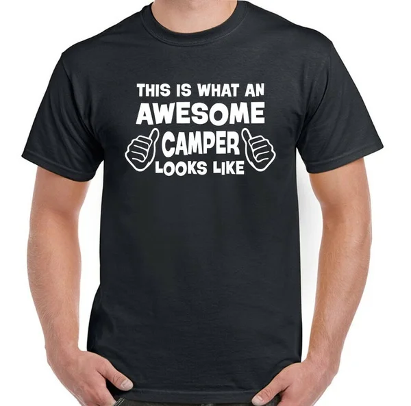 Awesome Camper - Mens Funny T-Shirt Traveller Festival Caravan Tent Camping
Awesome Camper - Mens Funny T-Shirt Traveller Festival Caravan Tent Camping