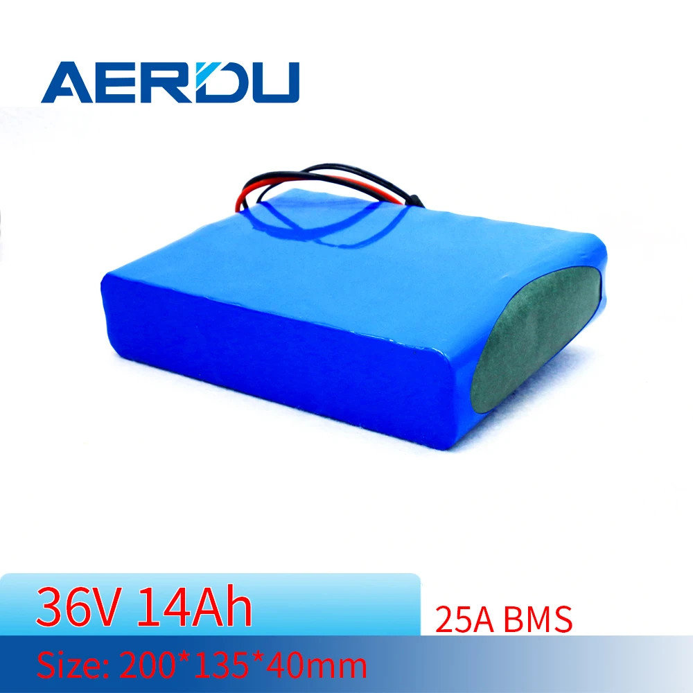 AERDU 42V 14Ah 750Watt 36V li-ion 18650 lithium ion battery pack 25A BMS for electric car bike bicycle scooter motor XT60 DC5521 
AERDU 42V 14Ah 750Watt 36V li-ion 18650 lithium ion battery pack 25A BMS for electric car bike bicycle scooter motor XT60 DC5521