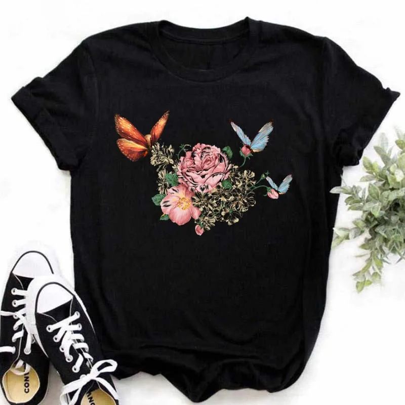 Maycaur Women T Shirt Cute Butterfly Flower Cartoon Graphic Fashion T Shirts Short Sleeve Black Top Tees Korean Tshirt Drop Ship
Maycaur Women T Shirt Cute Butterfly Flower Cartoon Graphic Fashion T Shirts Short Sleeve Black Top Tees Korean Tshirt Drop Ship
