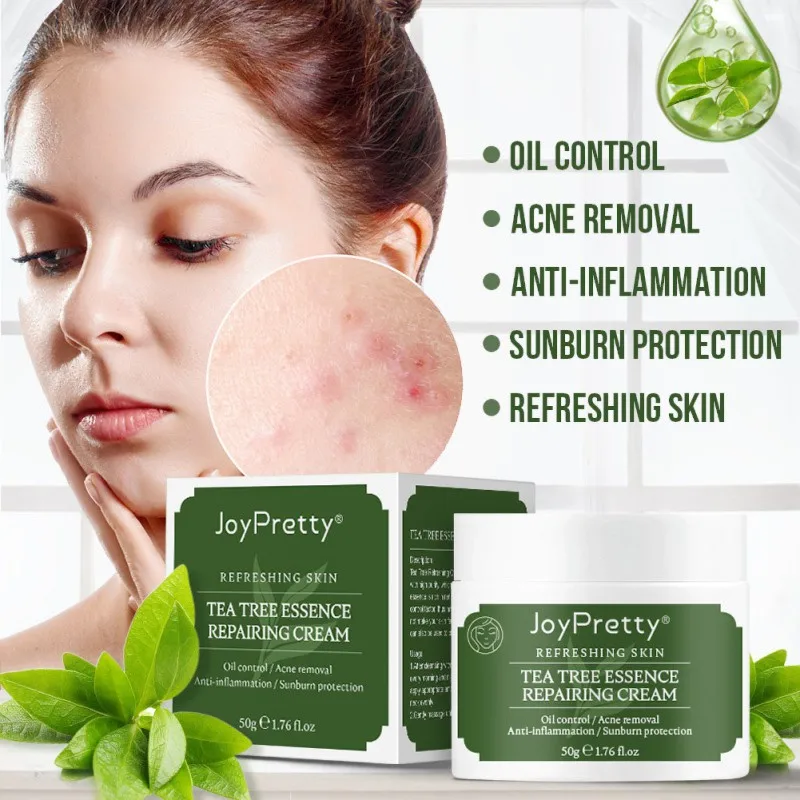 Tea Tree Acne Treatment Cream Suitable Soothing Nourishing Anti Pimple Cream For Oily Acne Prone Skin Facial Moisturizing Cream
Tea Tree Acne Treatment Cream Suitable Soothing Nourishing Anti Pimple Cream For Oily Acne Prone Skin Facial Moisturizing Cream