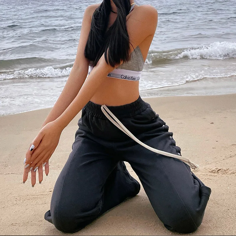 Korean Style Sweatpants Women Fashion Spring Summer 2021 Solid Grey Joggers High Waist Streetwear Casual All-Match Trousers
Korean Style Sweatpants Women Fashion Spring Summer 2021 Solid Grey Joggers High Waist Streetwear Casual All-Match Trousers