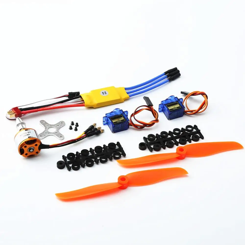 A2212 2200KV Brushless Motor 30A ESC SG90 9G Micro Servo 6035 Propeller for RC Fixed Wing Plane Helicopter
A2212 2200KV Brushless Motor 30A ESC SG90 9G Micro Servo 6035 Propeller for RC Fixed Wing Plane Helicopter