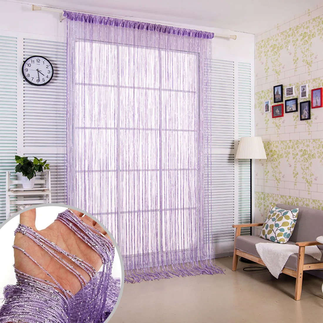 New Multi-color Optional 100 x 200CM Thread Line Curtains for Living Room Door Wall Window Panel Tassel Curtain Home Decoration
New Multi-color Optional 100 x 200CM Thread Line Curtains for Living Room Door Wall Window Panel Tassel Curtain Home Decoration