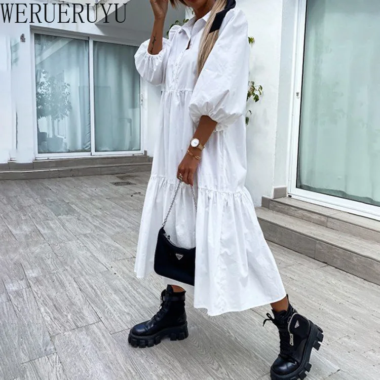 New Puff Short Sleeve Women White Long Dress 2021 Summer Clothing Korean Fashion Casual Black Ladies Dresses Woman Vestidos
New Puff Short Sleeve Women White Long Dress 2021 Summer Clothing Korean Fashion Casual Black Ladies Dresses Woman Vestidos