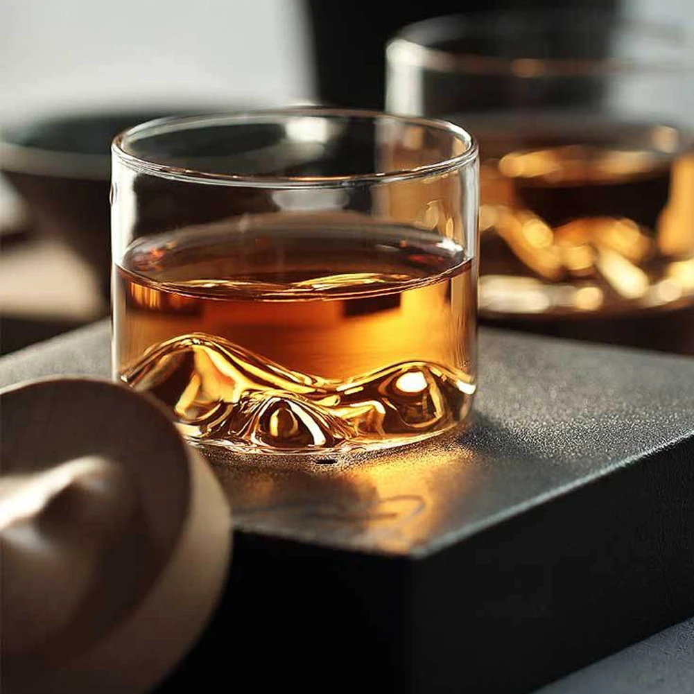 5oz Mountain Wine Glass With Wooden Bottom Whiskey Glasses Japanese Household Tea Cup Solid Wood Base
5oz Mountain Wine Glass With Wooden Bottom Whiskey Glasses Japanese Household Tea Cup Solid Wood Base