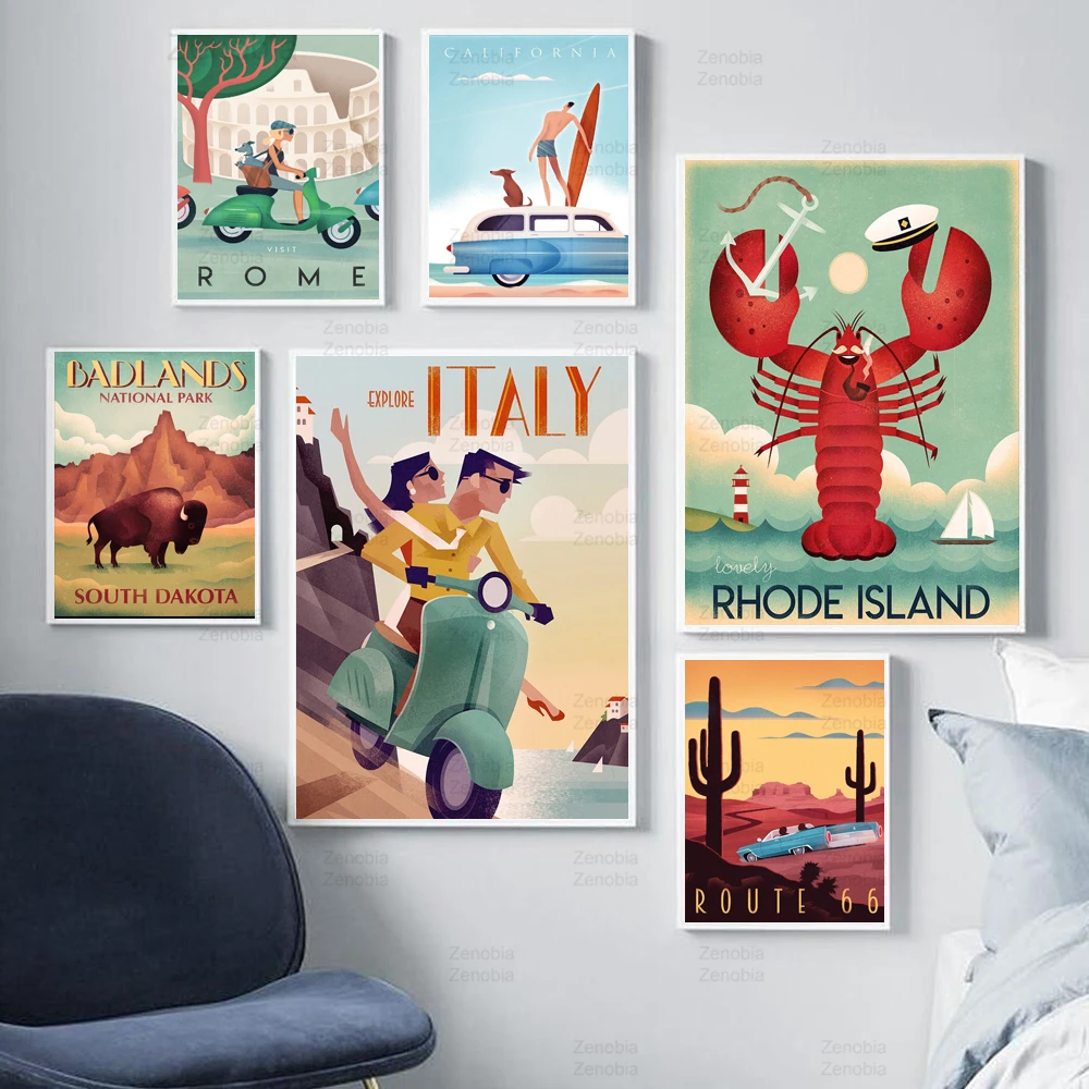 Famous World Travel Poster Italy Island Rome Series Canvas Painting Wall Art Posters and Prints Pictures for Living Room Decor 
Famous World Travel Poster Italy Island Rome Series Canvas Painting Wall Art Posters and Prints Pictures for Living Room Decor