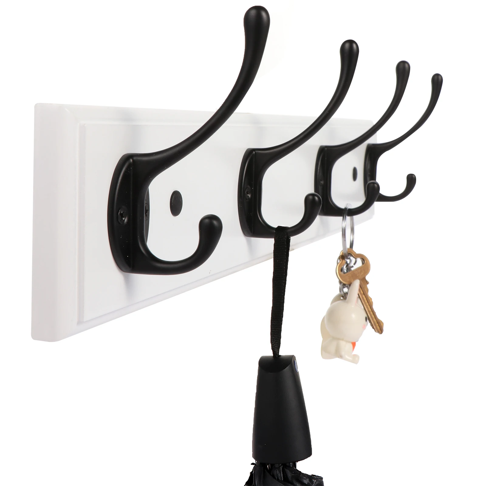 Lomejii Wood Coat Rack Wall Mount with 4 Hooks, Heavy Duty Wall Hanger for Cloth, Hat,Key, Modern Entryway Hallway Furniture
Lomejii Wood Coat Rack Wall Mount with 4 Hooks, Heavy Duty Wall Hanger for Cloth, Hat,Key, Modern Entryway Hallway Furniture