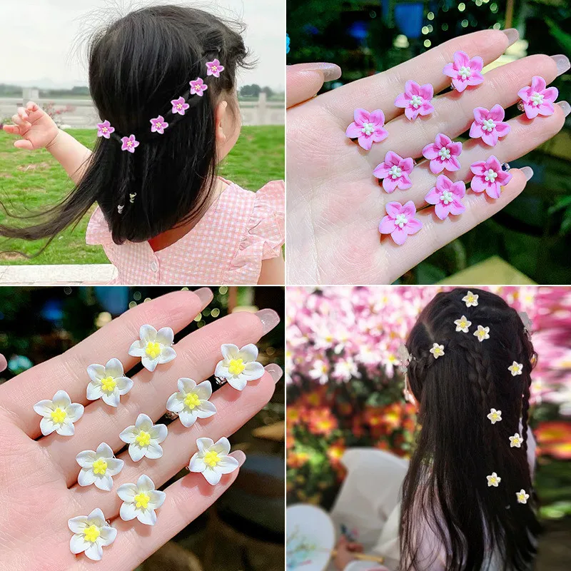 

Girls Fashion DIY Hair Styles Small Flower Buckle Hair Clips 10pcs for Women Claws Hair Accessories Holder Hair Pins Hairpins