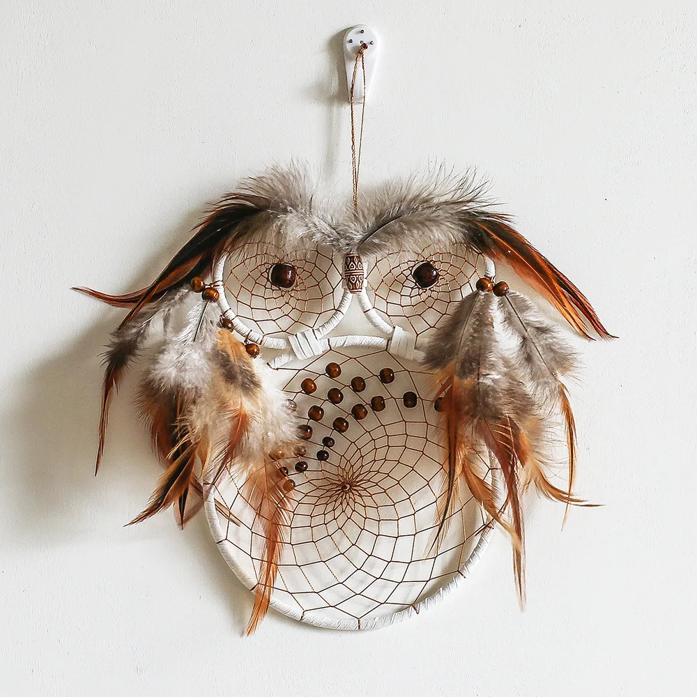 2021 Owl Dream Catcher Christmas Animal Pendant Handmade Craft Dreamcatcher Wall Hanging Home Decor Kids Room Decoration Gift
2021 Owl Dream Catcher Christmas Animal Pendant Handmade Craft Dreamcatcher Wall Hanging Home Decor Kids Room Decoration Gift