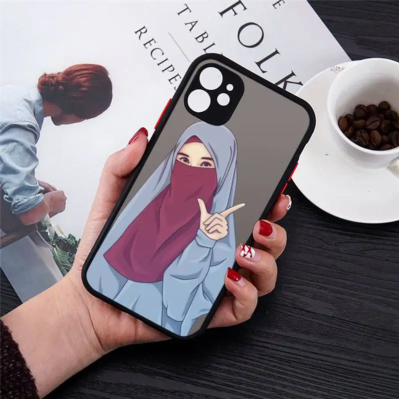 Phone Case For iPhone 12 11 Mini Pro XR XS Max 7 8 Plus X Muslim girl cute cartoon Matte transparent cover
Phone Case For iPhone 12 11 Mini Pro XR XS Max 7 8 Plus X Muslim girl cute cartoon Matte transparent cover