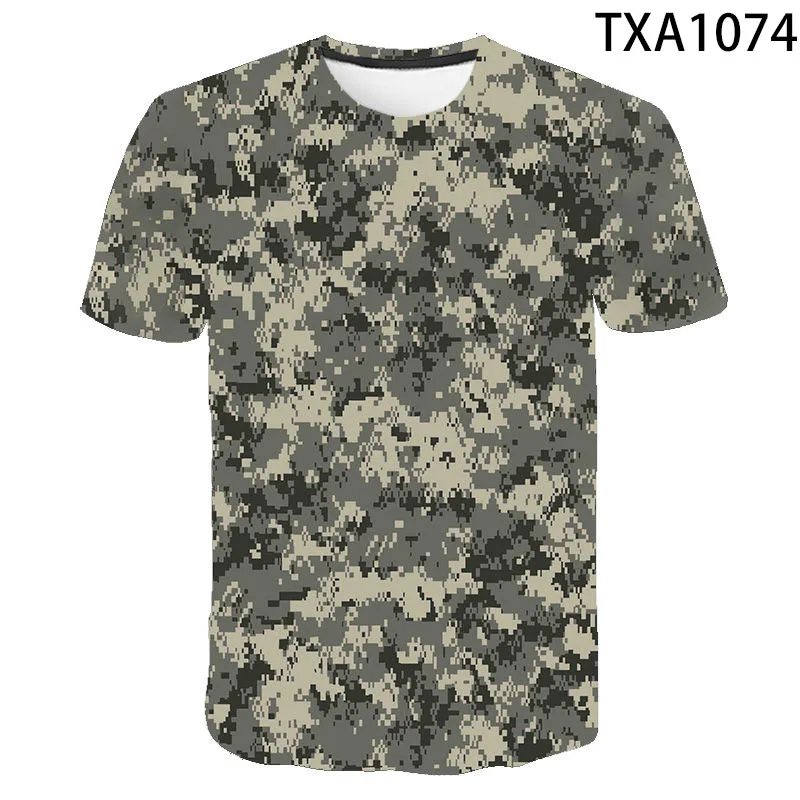 Summer Camouflage 3D T Shirts Casual Streetwear Boy Girl Kids Fashion Men Women Children Printed T-shirt Short Sleeve Tops
Summer Camouflage 3D T Shirts Casual Streetwear Boy Girl Kids Fashion Men Women Children Printed T-shirt Short Sleeve Tops