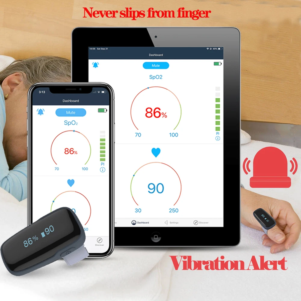 Измеритель уровня кислорода в воздухе, прибор для измерения уровня кислорода в ношении, с Bluetooth, для непрерывного мониторинга сна, со звуковой сигнализацией и записью данных 
Измеритель уровня кислорода в воздухе, прибор для измерения уровня кислорода в ношении, с Bluetooth, для непрерывного мониторинга сна, со звуковой сигнализацией и записью данных