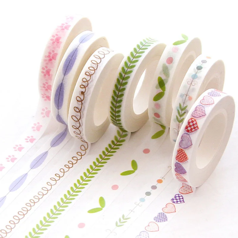Adhesive Tape Leaves Thin Masking Washi Tape DIY Decorative Border Tapes Paper Sticker Planner High-adhesive Stationery10m*8mm
Adhesive Tape Leaves Thin Masking Washi Tape DIY Decorative Border Tapes Paper Sticker Planner High-adhesive Stationery10m*8mm