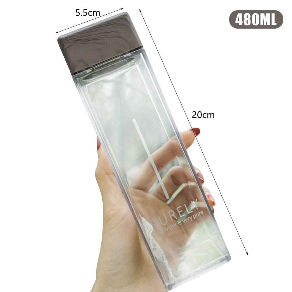 480ml Square Water Bottle BPA Free Plastic Sport Drink Bottle Water Cup Outdoor Cold Juice Cup Vintage Wood Grain Cover Cup
480ml Square Water Bottle BPA Free Plastic Sport Drink Bottle Water Cup Outdoor Cold Juice Cup Vintage Wood Grain Cover Cup