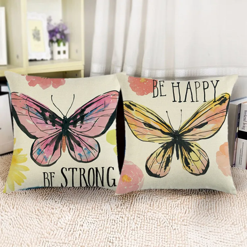 4 Styles Decoration Sofa Home & Living Bed Square Letter Linen Butterfly Alphabet Printed Cushion Cover Pillow Durable
4 Styles Decoration Sofa Home & Living Bed Square Letter Linen Butterfly Alphabet Printed Cushion Cover Pillow Durable