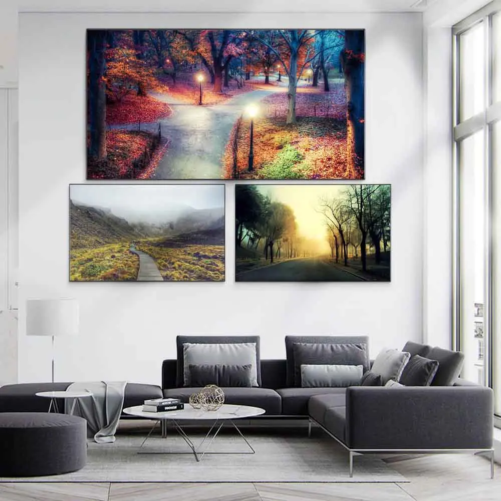 Landscape oil painting road to the mountain art canvas painting living room corridor office home decoration mural
Landscape oil painting road to the mountain art canvas painting living room corridor office home decoration mural