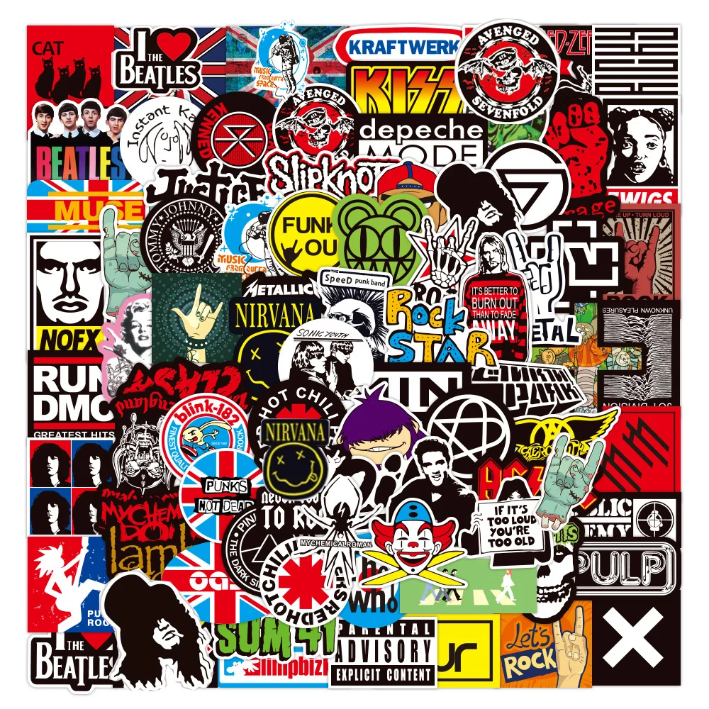 10/30/50/100PCS Cool Hip Hop Rock Band Stickers Tide Brand Logo Decals Car Skateboard Laptop Motorcycle Waterproof Toy Sticker
10/30/50/100PCS Cool Hip Hop Rock Band Stickers Tide Brand Logo Decals Car Skateboard Laptop Motorcycle Waterproof Toy Sticker