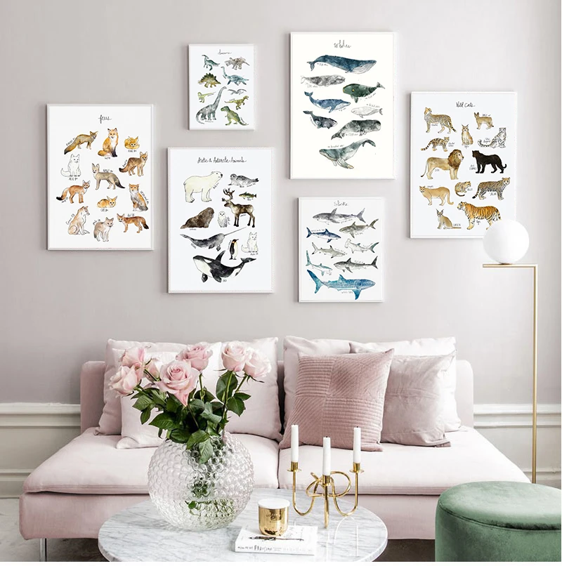 Wall Art Canvas Painting Dinosaur Lion Fox Deer Animal Art Prints Nordic Posters And Prints Wall Pictures Baby Kids Room Decor
Wall Art Canvas Painting Dinosaur Lion Fox Deer Animal Art Prints Nordic Posters And Prints Wall Pictures Baby Kids Room Decor