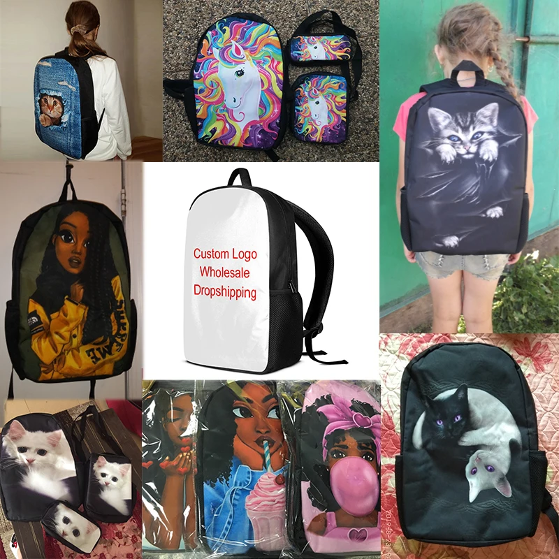 Fashion American Art Black Girls School Backpacks Cartoon Children School Bags Book Bags Kids Gift Bag Custom pattern
Fashion American Art Black Girls School Backpacks Cartoon Children School Bags Book Bags Kids Gift Bag Custom pattern