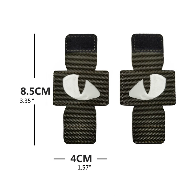 Cat Morale Nightlight Fluorescent Patch Military Army Evil-Eyes Luminous Glow in The Dark Travel Backpack Hat Tags
Cat Morale Nightlight Fluorescent Patch Military Army Evil-Eyes Luminous Glow in The Dark Travel Backpack Hat Tags
