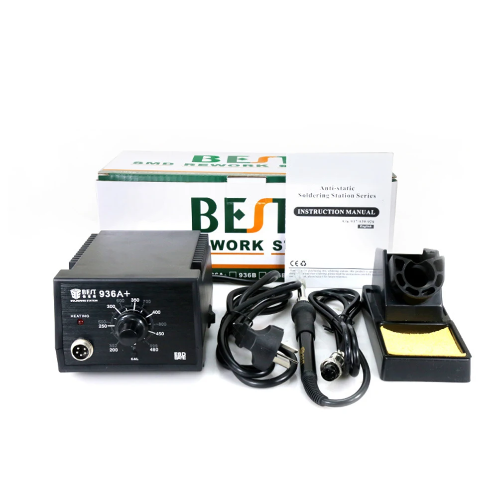 936 Soldering Station Mobile Phone Repair Constant Temperature Anti-static Adjustable Electric Iron Best 936A+ 936D
936 Soldering Station Mobile Phone Repair Constant Temperature Anti-static Adjustable Electric Iron Best 936A+ 936D