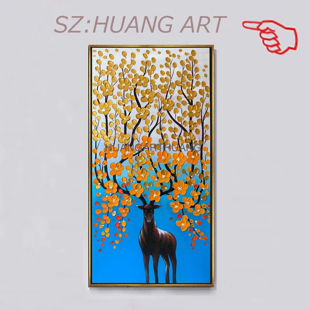 Новый образец масляной живописи ручная роспись домашний декор живопись холст нож животные получение богатых деревьев картины без рамки
Новый образец масляной живописи ручная роспись домашний декор живопись холст нож животные получение богатых деревьев картины без рамки