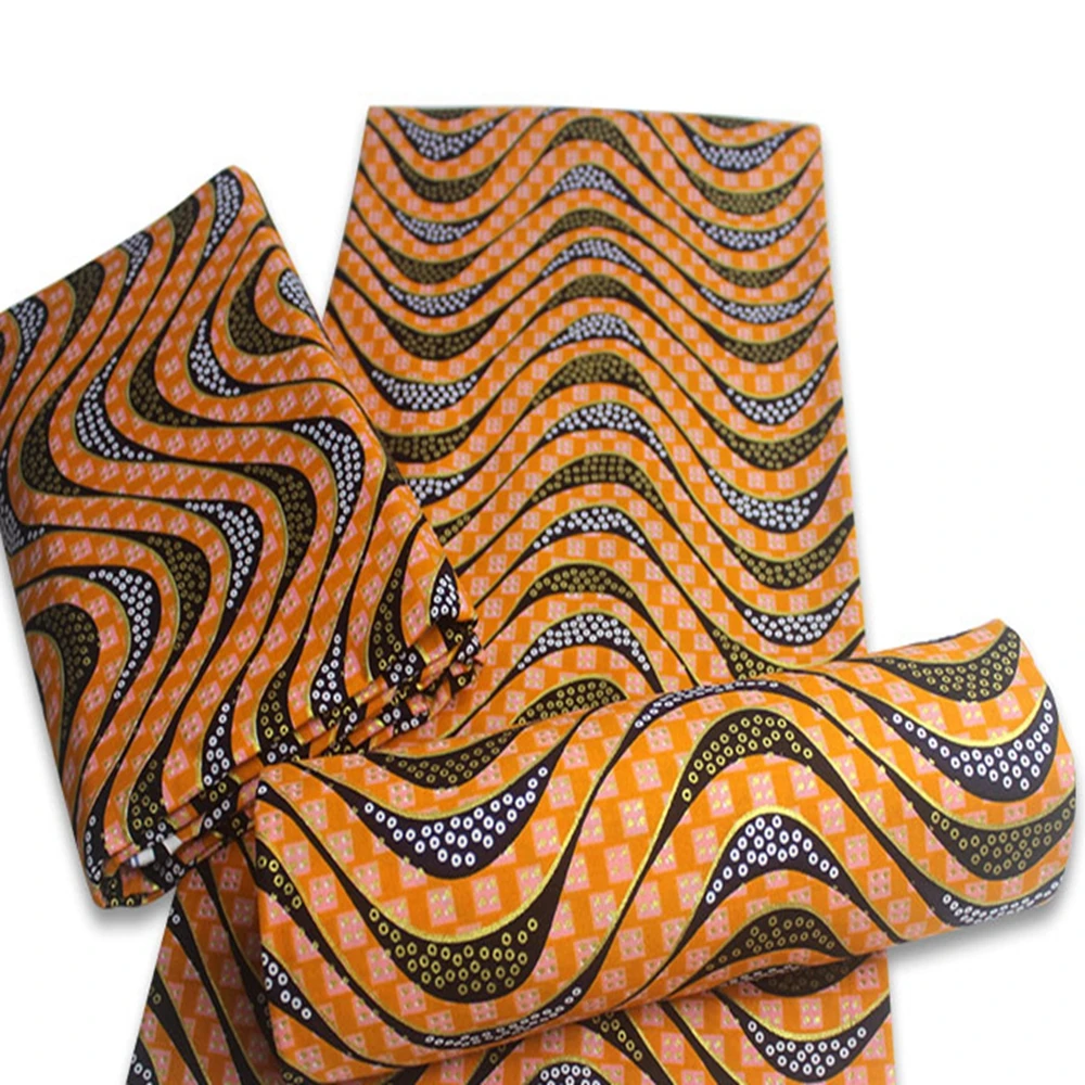 African Wax Print Fabric Golden Prints Ankara Pagne Wrap Tissu Cotton Material Wholesale Price Patchwork for wedding 6 yards
African Wax Print Fabric Golden Prints Ankara Pagne Wrap Tissu Cotton Material Wholesale Price Patchwork for wedding 6 yards