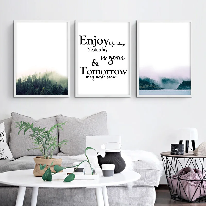 Foggy Forest Landscape Canvas Art Poster Nordic Print Scandinavian Style Painting Wall Picture Modern Home Decoration
Foggy Forest Landscape Canvas Art Poster Nordic Print Scandinavian Style Painting Wall Picture Modern Home Decoration