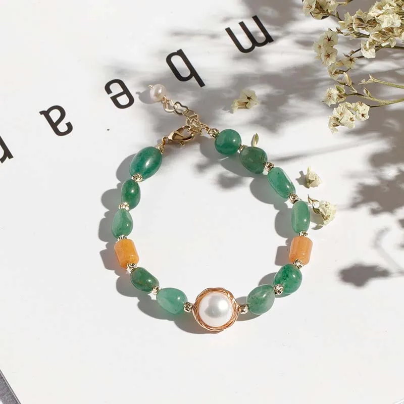 Baroque Natural Freshwater Pearl Bracelet Handmade Pearl Jewelry Multi-Faceted Charm Wrap Around Bracelet
Baroque Natural Freshwater Pearl Bracelet Handmade Pearl Jewelry Multi-Faceted Charm Wrap Around Bracelet