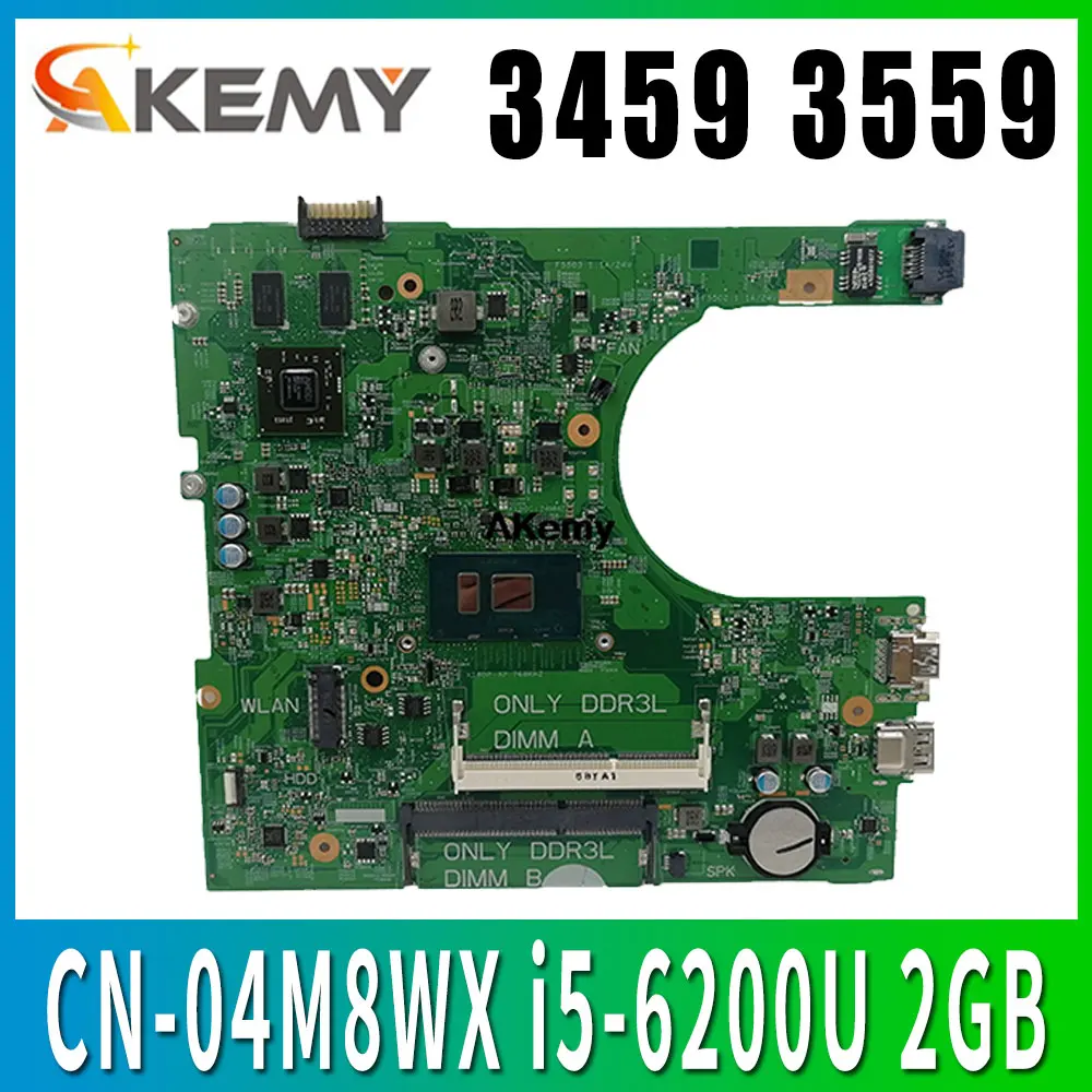 Akemy CN-04M8WX 04M8WX 4M8WX материнская плата для For DELL Inspiron 3459 3559 материнская плата для ноутбука i5-6200U 2 Гб видеокарта 100% проверка работы
Akemy CN-04M8WX 04M8WX 4M8WX материнская плата для For DELL Inspiron 3459 3559 материнская плата для ноутбука i5-6200U 2 Гб видеокарта 100% проверка работы