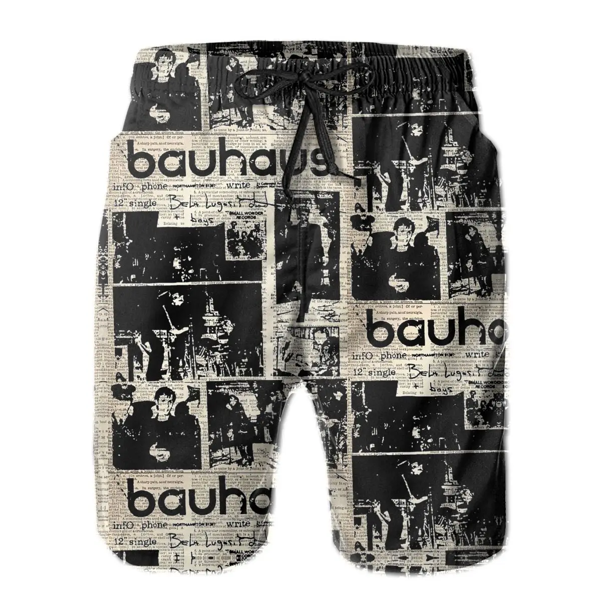 

80S POST PUNK BAND BHS Men's Beach Shorts Novelty R333 T-shirts Eur Size
