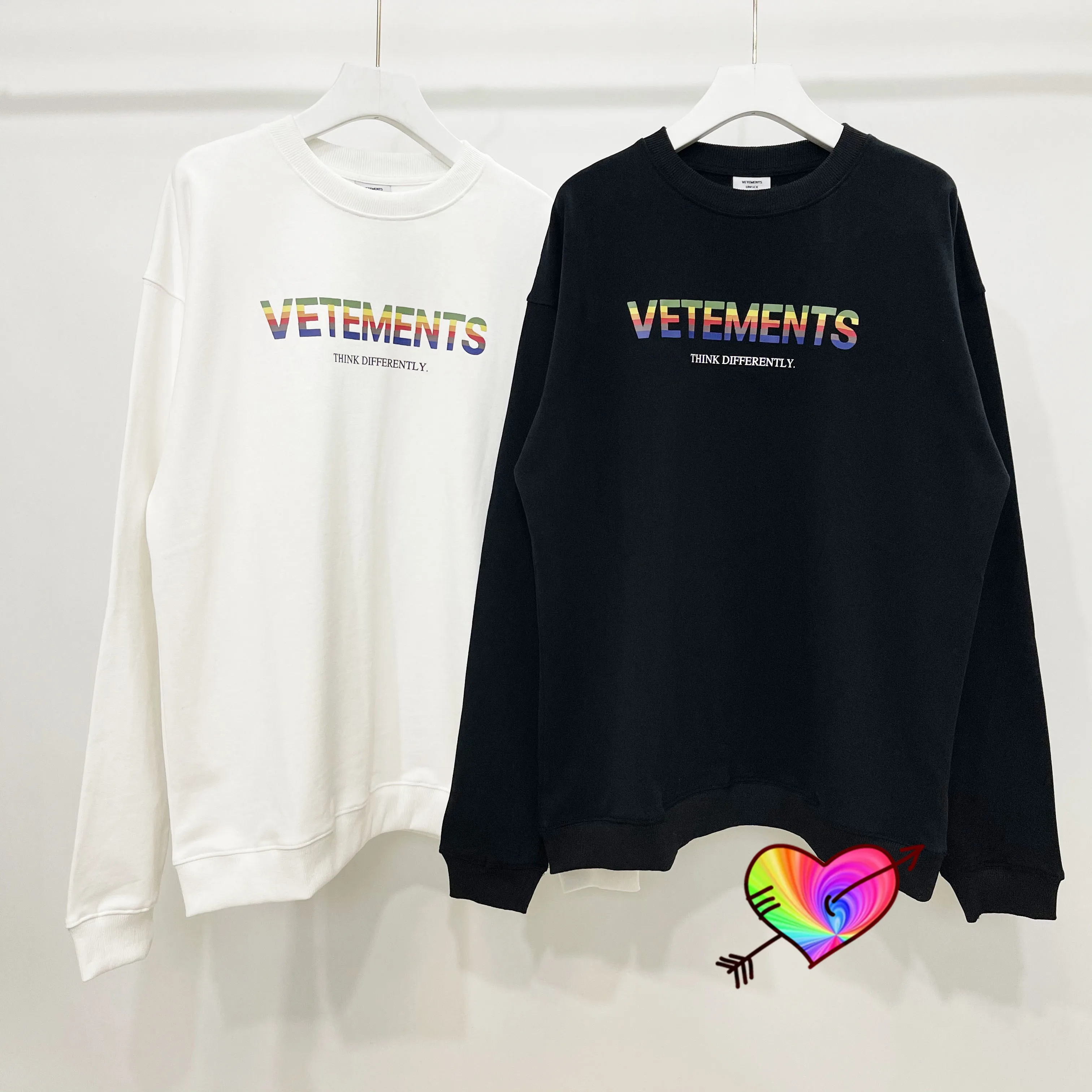 2021FW Multicolor Logo VETEMENTS Sweatshirt Men Women 1:1 High Quality Rainbow Graphic VETEMENTS Hoodie Oversize VTM Crew Neck
2021FW Multicolor Logo VETEMENTS Sweatshirt Men Women 1:1 High Quality Rainbow Graphic VETEMENTS Hoodie Oversize VTM Crew Neck
