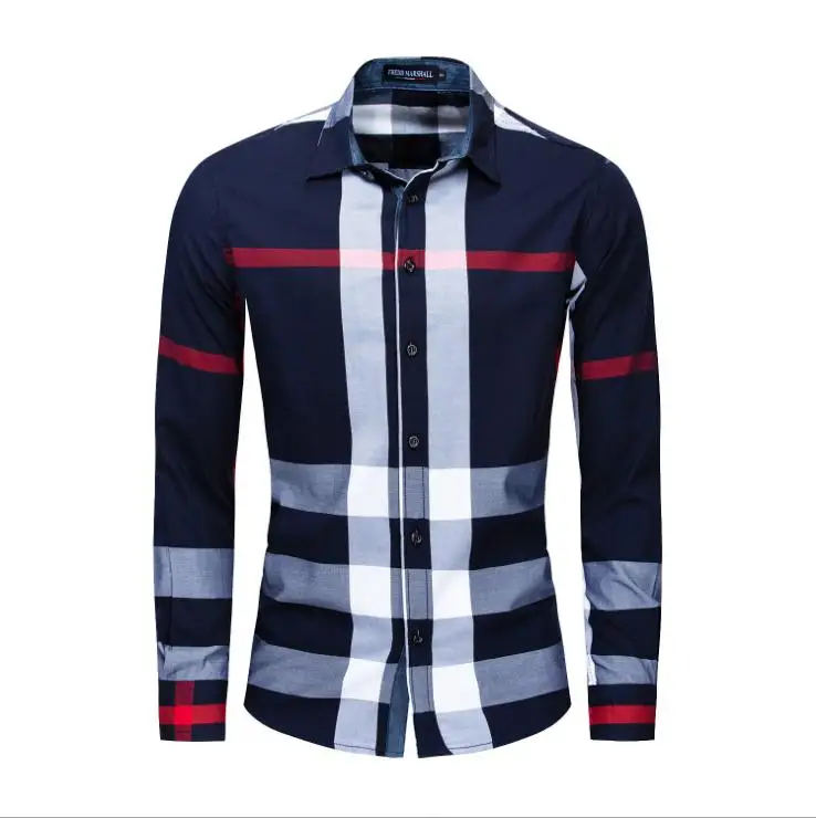 Новейшая модель; Camisa Masculina, мужские клетчатые хит Цвет Прю Хлопок Slim Fit рубашки для мальчиков весенне-осенний набор одежды для мальчиков в ев...
Новейшая модель; Camisa Masculina, мужские клетчатые хит Цвет Прю Хлопок Slim Fit рубашки для мальчиков весенне-осенний набор одежды для мальчиков в ев...