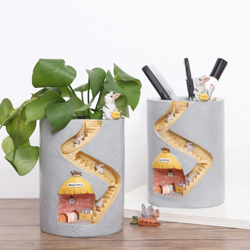 Creative Animal Resin Flowerpot Succulents Planter Water Planting Container Rabbit Hedgehog Decorative Pot Desktop Ornament
Creative Animal Resin Flowerpot Succulents Planter Water Planting Container Rabbit Hedgehog Decorative Pot Desktop Ornament