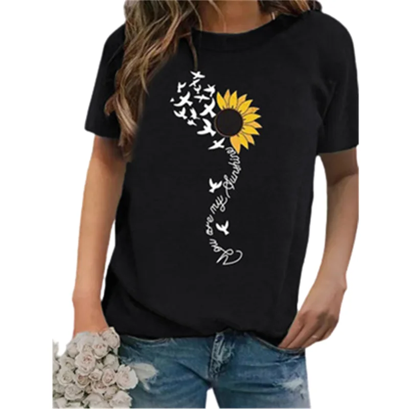Woman Summer T-Shirt Vintage Floral Graphic T-Shirt Harajuku Casual Loose Short Sleeve Lady T-shirt Fashion Female Tops 2021 New 
Woman Summer T-Shirt Vintage Floral Graphic T-Shirt Harajuku Casual Loose Short Sleeve Lady T-shirt Fashion Female Tops 2021 New