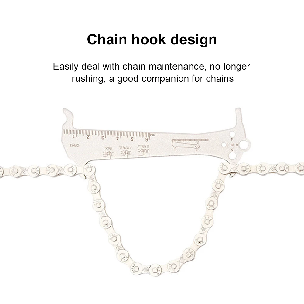 Mtb Bike Chain Wear Indicator Three-In-One Chain Measurement Checker Ruler Bicycle Chains Gauge Portable Caliper Cycling Parts
Mtb Bike Chain Wear Indicator Three-In-One Chain Measurement Checker Ruler Bicycle Chains Gauge Portable Caliper Cycling Parts