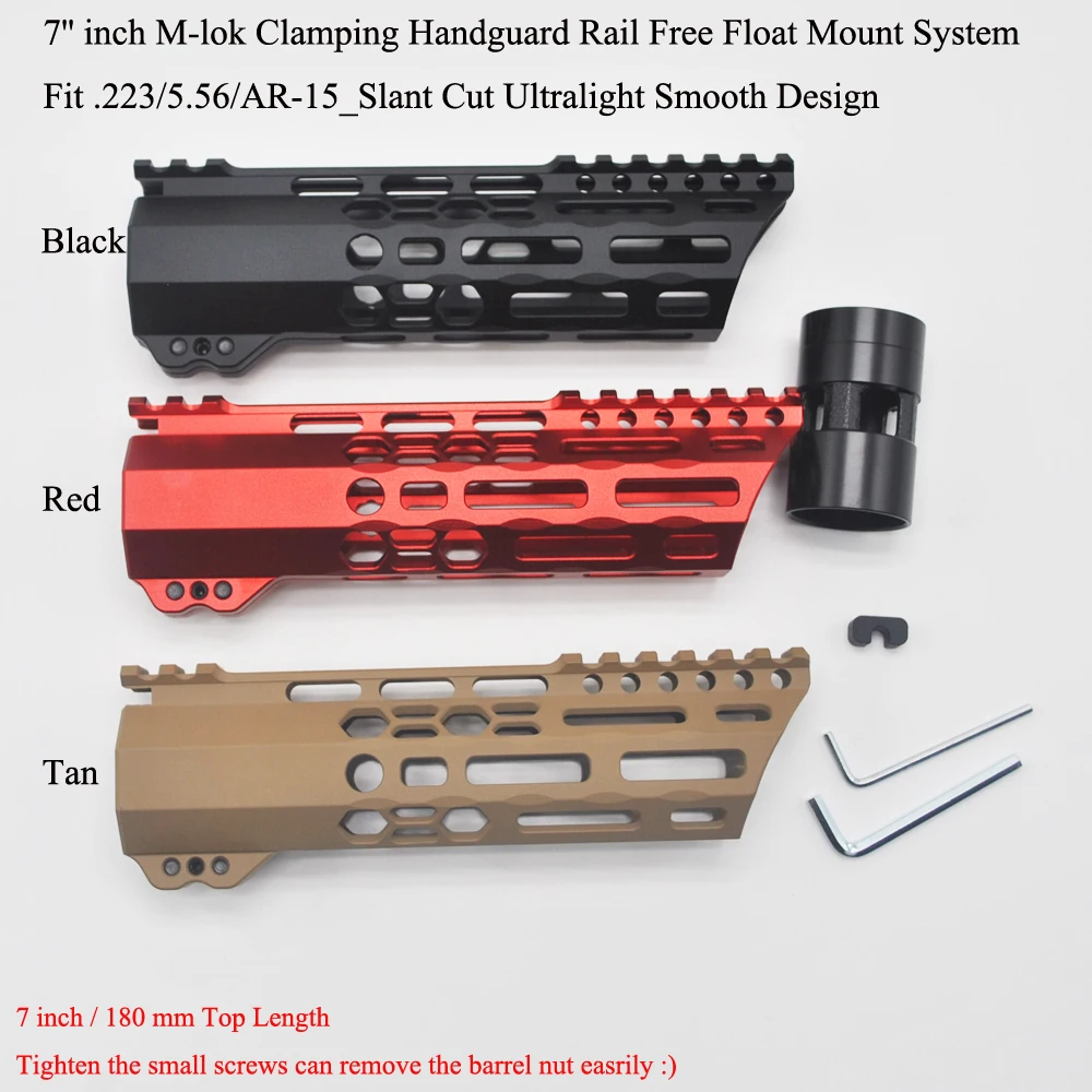 TriRock 7-дюймовая M-lok Зажимная Накладка для защиты от внешнего света, сверхлегкая тонкая свободная плавающая система крепления. 223/5.56 косой сре...
TriRock 7-дюймовая M-lok Зажимная Накладка для защиты от внешнего света, сверхлегкая тонкая свободная плавающая система крепления. 223/5.56 косой сре...