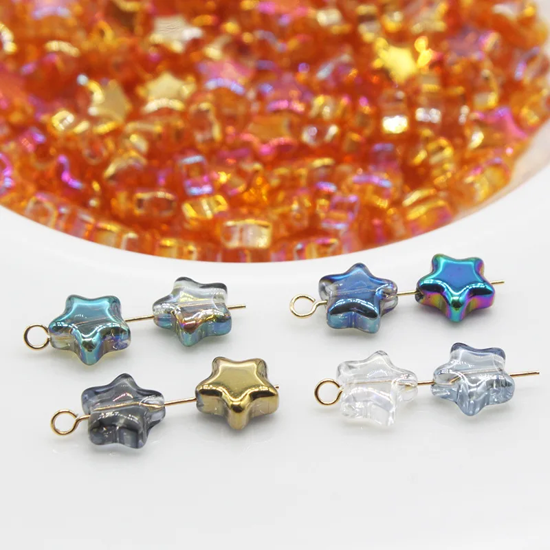 20pcs/New Color-Plated Crystal 9mm Five-Pointed Star Diy Long Geometric Earrings Bracelet Necklace Glazed Jewelry Accessories
20pcs/New Color-Plated Crystal 9mm Five-Pointed Star Diy Long Geometric Earrings Bracelet Necklace Glazed Jewelry Accessories