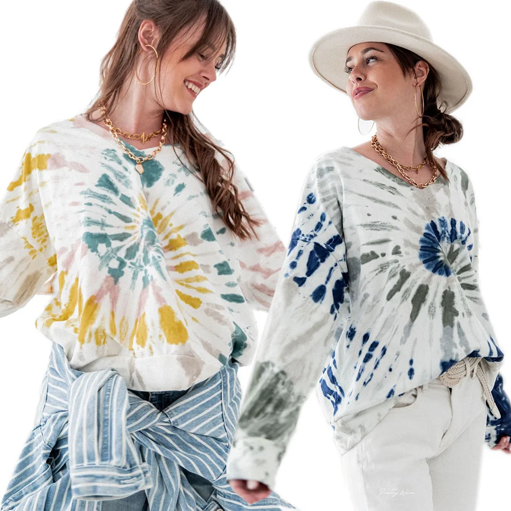 Fall Long Sleeve Crewneck Sweatshirts Womens Hoodies Tie Dye Casual Tunic Tops Sweatshirt S-XXL
Fall Long Sleeve Crewneck Sweatshirts Womens Hoodies Tie Dye Casual Tunic Tops Sweatshirt S-XXL