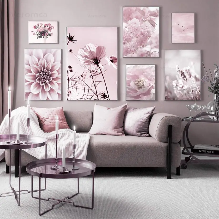 Pink Flowers Wall Art Canvas Painting Cherry Blossom Roses Landscape Poster Nordic Home Decoration Modular Picture for Interior
Pink Flowers Wall Art Canvas Painting Cherry Blossom Roses Landscape Poster Nordic Home Decoration Modular Picture for Interior