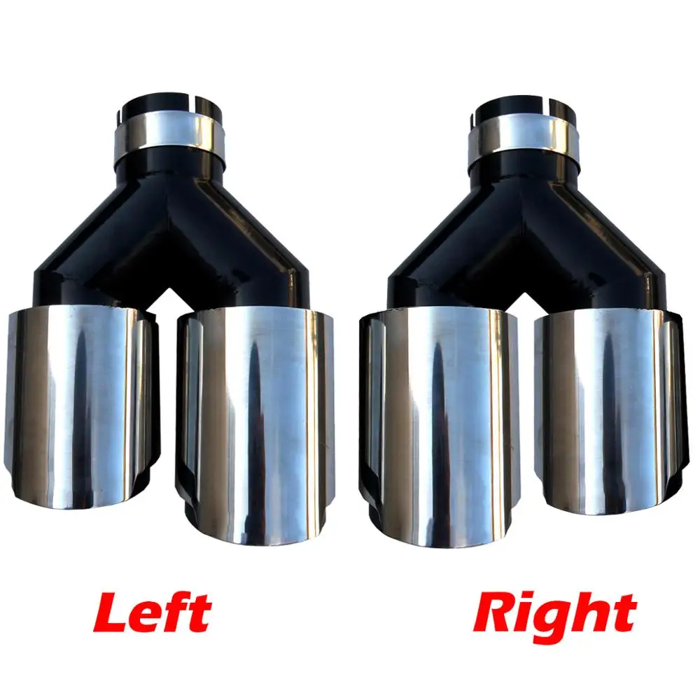 Car Universal Dual Black Stainless Steel Exhaust Tip Double End Pipe for BMW BENZ VW Golf TOYOTA without LOGO
Car Universal Dual Black Stainless Steel Exhaust Tip Double End Pipe for BMW BENZ VW Golf TOYOTA without LOGO