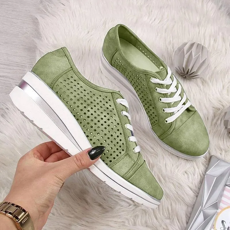 Women Casual Flat Shoes Vulcanized Shoes Hollow Breathable Mesh Sneakers Slip On Flats Loafers Lace Up Sneakers Zapatillas Mujer
Women Casual Flat Shoes Vulcanized Shoes Hollow Breathable Mesh Sneakers Slip On Flats Loafers Lace Up Sneakers Zapatillas Mujer