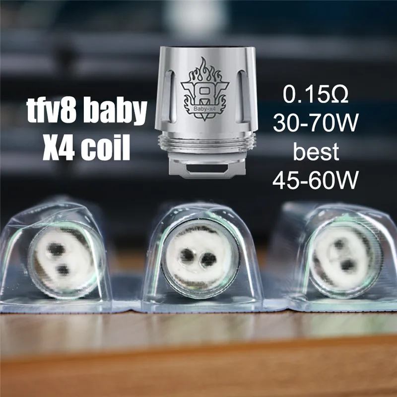 5pcs Original VapeSoon Coil Head X4 Q2 T8 T6 M2 For V8 Big BABY Atomizer Tank Stick Kit H-Priv G150 | Электроника